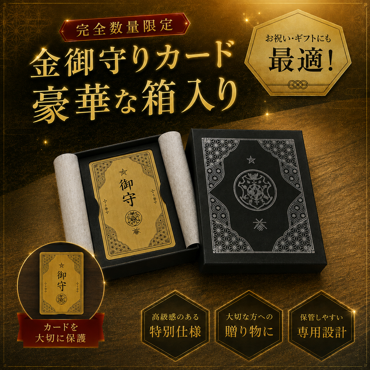 金 カード御守り